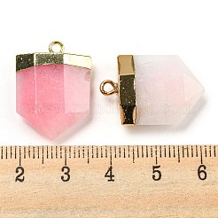 Colgantes puntiagudos teñidos de jade natural&nbsp;G-M431-05G-03
