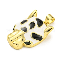 Pendenti con pavé di zirconi cubici in vero ottone placcato oro 18k&nbsp;KK-K354-23G-01