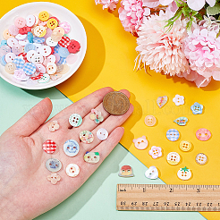 100шт пластиковые кнопки&nbsp;BUTT-AR0001-34