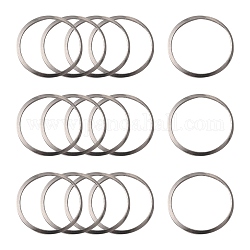 201 нержавеющей стали связывающий кольца, кольцо, цвет нержавеющей стали, 25x1~1.2 мм, внутренний диаметр: 22 мм