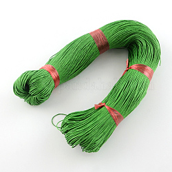 Китайский вощеный хлопковый шнур, средний морской зеленый, 1 мм, около 382.76 ярда (350 м) / пачка
