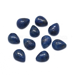 Cabochons en lapis lazuli naturel, larme, 8x6x3mm