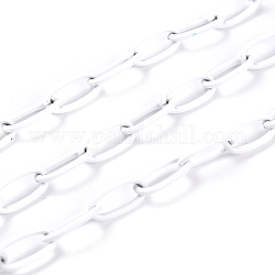 3.28-футовые окрашенные латунные кабельные цепи, несварные, белые, 10x5x1 мм
