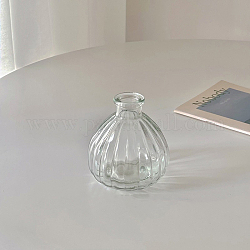 Mini-vase en verre, accessoires de maison de poupée micro paysage, faire semblant de décorations d'accessoires, clair, 73x82mm, diamètre intérieur: 18 mm