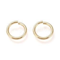 Brass Open Jump Ring, Long-Lasting Plated, Real 18K Gold Plated, 12 Gauge, 16x2mm, Inner Diameter: 12mm