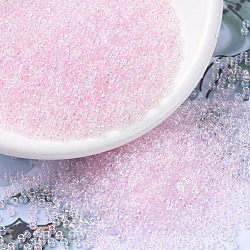 Miyuki runde Rocailles Perlen, japanische Saatperlen, 11/0, (rr265) transparent blassrosa ab, 11/0, 2x1.3 mm, Bohrung: 0.8 mm, ca. 50000 Stk. / Pfund