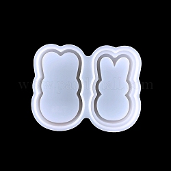 Quicksand Molds, Food Grade Silicone Shaker Molds, for UV Resin, Epoxy Resin Craft Making, Rabbit Pattern, 83x105mm