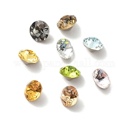 Ограненные капононы из каменного стекла, задние и задние, алмаз, разноцветные, 9 мм