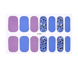 Блестящие наклейки для ногтей с полным покрытием, имитация алмазного стекла, алмазные наклейки для ногтей, для ногтей ногти на ногах украшение кончиков ногтей, королевский синий, 100x60 мм