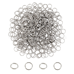 Anillas de acero inoxidable unicraftale 304, anillos de salto de doble bucle, color acero inoxidable, 12x2mm, diámetro interior: 10 mm, 400 unidades / caja