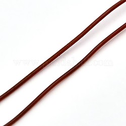 Korean Elastic Crystal Thread, Stretch Bracelet String, Round Beading Cord, Sienna, 0.8mm, about 38.27 yards(35m)/roll