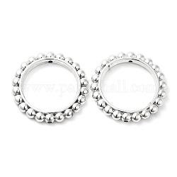 Acrylic Beads Frame, Ring, Platinum, 43x5.5mm, Hole: 2.2mm