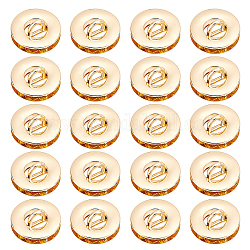 Wadorn 20 pz connettore in lega fibbia occhiello vite anello, od anelli fibbie, per accessori per la sostituzione della borsa, rotondo e piatto, oro chiaro, 2.8x0.65cm, diametro interno: 0.75x0.65 cm