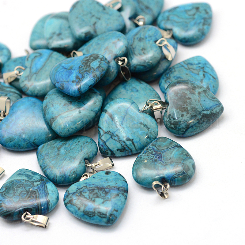 10 Pendentifs Pierres Précieuses Naturelles - Forme Goutte, 5 Matériaux, Trou 2mm, Pour Fabrication Bijoux DIY