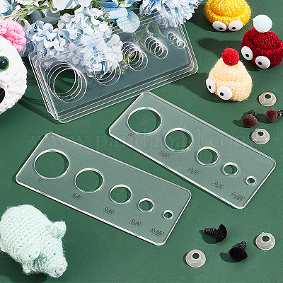 Wholesale PH PandaHall 6pcs Safety Eyes Insertion Tool Auxiliary Tool for  Attaching Safety Eyes and Washers Amigurumi Craft Eyes Tool Eyeball Gauge  Board for Crochet Stuffed Animal Eyes 6/10/15/20/25mm 