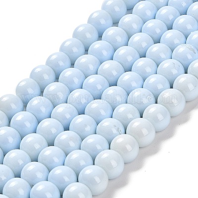 Окрашенные стеклянные бусины  DGLA-S071-8mm-B15-1