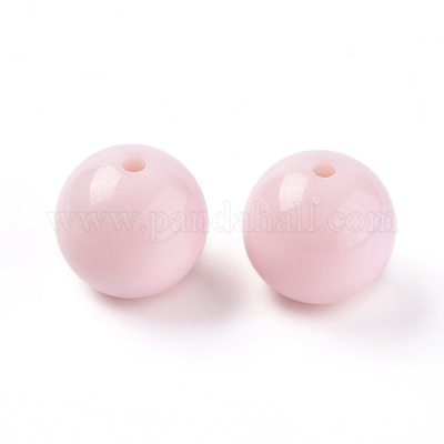 Solido perline acrilico bubblegum chunky&nbsp;MACR-I026-20mm-01-1