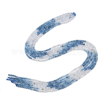 Природные Аквамарин бисер нитей&nbsp;G-C226-B03-3mm-1