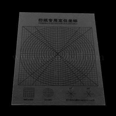 2шт / комплект пластиковых поделок бумага рюш инструменты рисунки координат&nbsp;DIY-R023-13-1