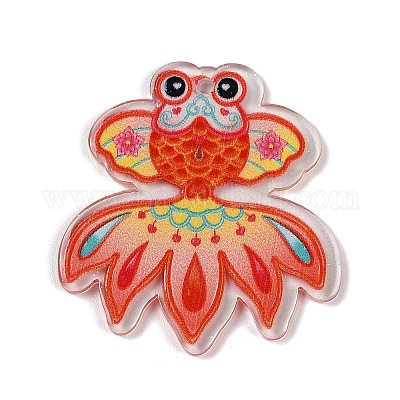 Непрозрачные печатные акриловые подвески&nbsp;SACR-S035-03D-1