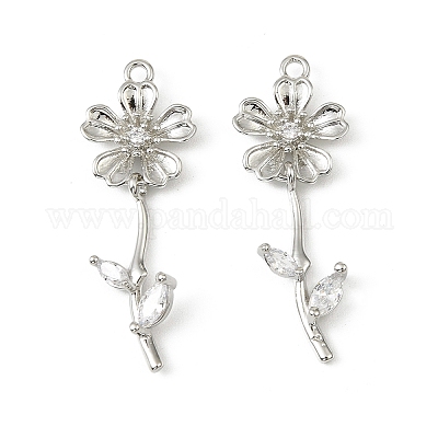 Латунные микро проложить кубического циркония подвески&nbsp;LS-KK-C107-09B-P-1