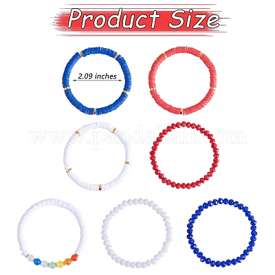 Braccialetti elastici tondi modello heishi Insalata di frutta