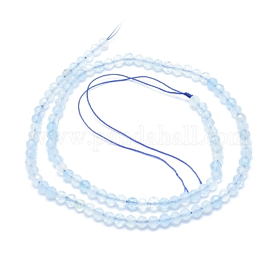 Природные Аквамарин бисер нитей&nbsp;G-D0003-E85-4MM-1