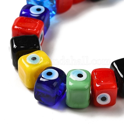 Ручной сглаза бусины бисер нитей LAMP-G154-04A-1