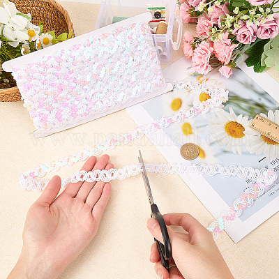 Бусины-пайетки из полиэстера&nbsp;OCOR-WH20012-13G-1