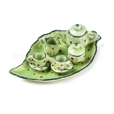 Украшения фарфора чайный сервиз&nbsp;SJEW-R008-1