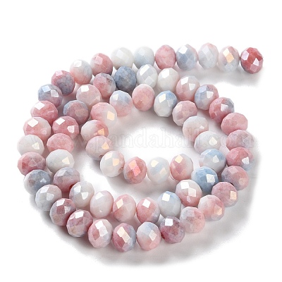 Стеклянные бусины с гальваническим покрытием  LAMP-S068-02I-1