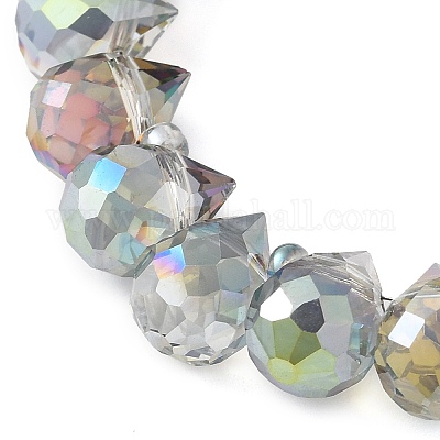 Стеклянные бусины с гальваническим покрытием &nbsp;EGLA-D030-17H-1