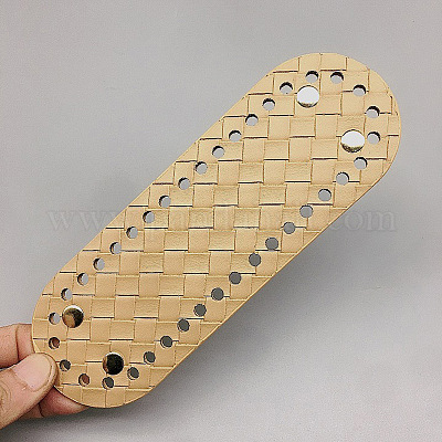 Дно сумки овальное из искусственной кожи крючком&nbsp;LS-PURS-PW0002-009A-03-1