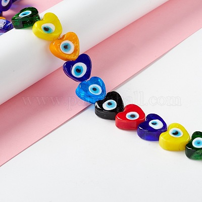 Ручной зло бусины глаз&nbsp;LAMP-F021-02H-1