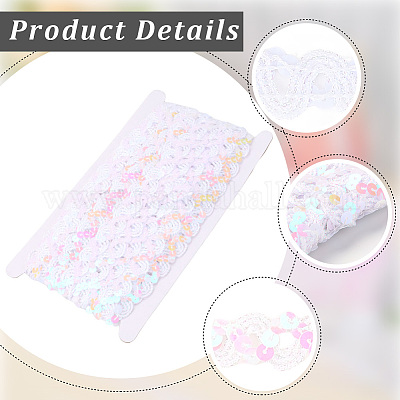 Бусины-пайетки из полиэстера&nbsp;OCOR-WH20012-13G-1