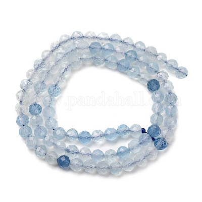 Природные Аквамарин бисер нитей&nbsp;G-A276-C09-4mm-01-1