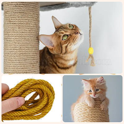 50м круглый витой джутовый шнур&nbsp;OCOR-WH20006-14C-1