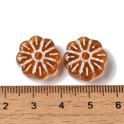 Прозрачные бусины лэмпворк&nbsp;LAMP-P065-03A-03-1