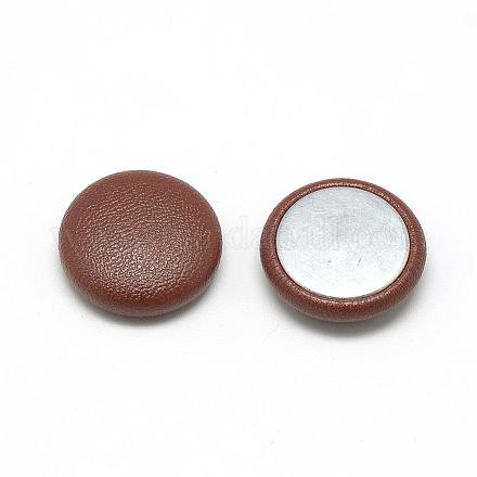 Imitation Leather Covered Cabochons WOVE-S084-06B-1