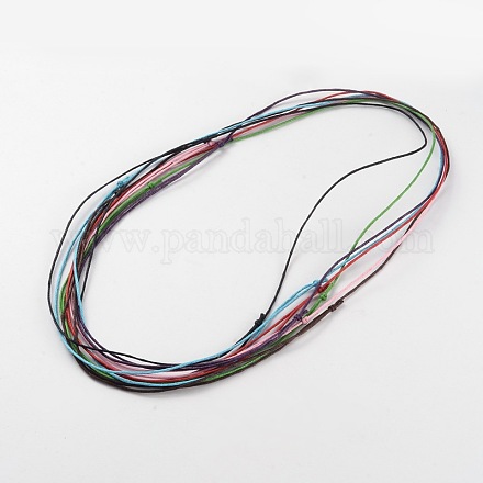 Изготовление ожерелья из хлопкового шнура NJEW-JN01472-1