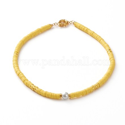 Heishi Perlenketten aus Fimo NJEW-JN03214-01-1