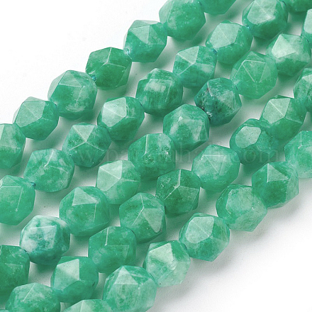 Natürliche Jade Perlen Stränge X-G-F545-E22-1