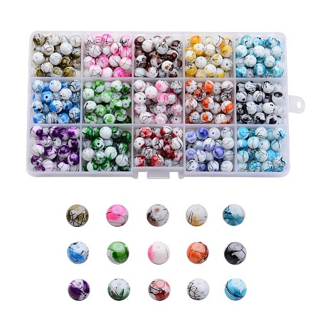 Cuisson perles peintes en verre drawbench DIY-X0273-01-1