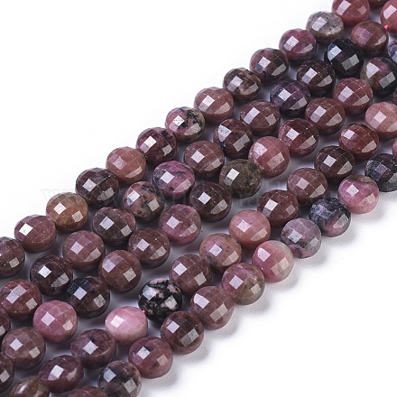 Chapelets de perles en rhodonite naturelle G-I249-A24-1
