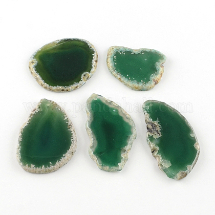 Dyed Mixed Shape Natural Agate Gemstone Big Pendants G-R300-09-1