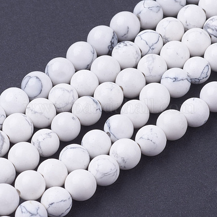 Synthetic Howlite Beads Strands X-G-E110-6mm-5-1