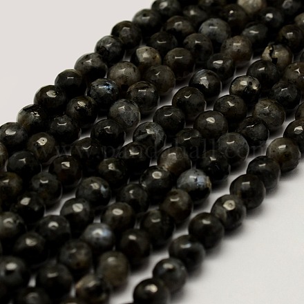Chapelets de perles en labradorite naturelle G-G687-38B-6mm-1