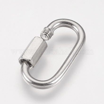 Accessoires de fermoir porte-clés en 304 acier inoxydable STAS-K183-02-A-1