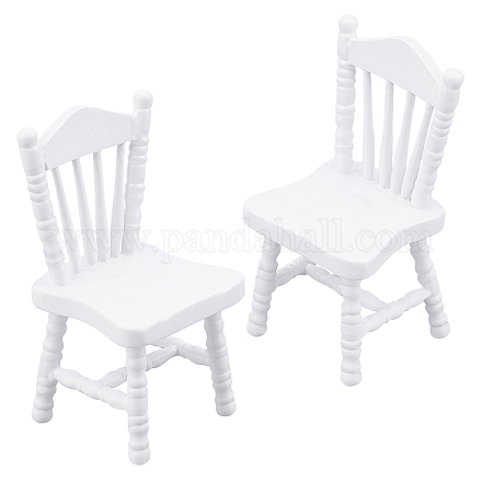 Mini chaise en bois AJEW-WH0251-38-1