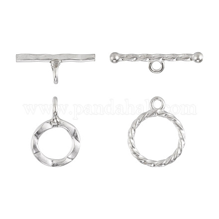 Chiusure a ginocchiera in argento sterling 2 pz 2 stile 925 STER-TA0001-07-1